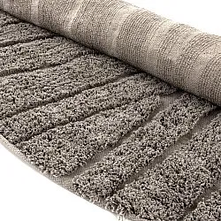 Okrągły dywan - Farley Natural Cotton Shaggy (kolor ciemnoszary)