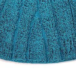Okrągły dywan - Farley Natural Cotton Shaggy (turkus)