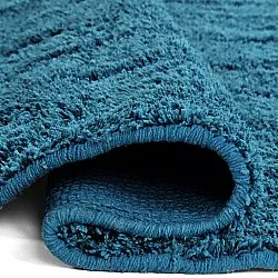 Okrągły dywan - Farley Natural Cotton Shaggy (turkus)