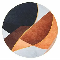 Okrągły dywan - Hazel (pomarańczowy/multi)