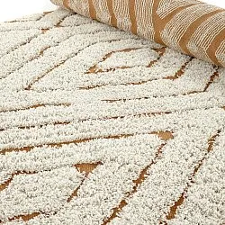 Dywany shaggy - Holwell Natural Cotton Shaggy (złamana biel/brąz)