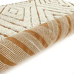 Dywany shaggy - Holwell Natural Cotton Shaggy (złamana biel/brąz)