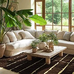 Dywany shaggy - Ikara Natural Cotton Shaggy (brązowy)
