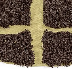 Okrągły dywan - Ikara Natural Cotton Shaggy (brązowy)
