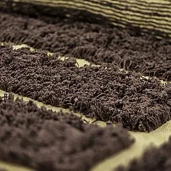 Okrągły dywan - Ikara Natural Cotton Shaggy (brązowy)