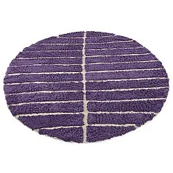 Okrągły dywan - Ikara Natural Cotton Shaggy (fioletowy)