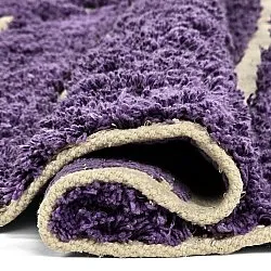 Okrągły dywan - Ikara Natural Cotton Shaggy (fioletowy)