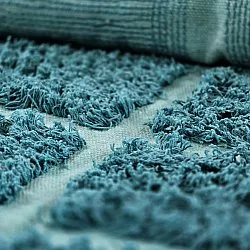 Dywany shaggy - Ikara Natural Cotton Shaggy (turkus)