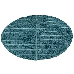 Okrągły dywan - Ikara Natural Cotton Shaggy (turkus)