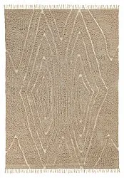 Dywany shaggy - Kindon Natural Cotton Shaggy (beżowy/biały)