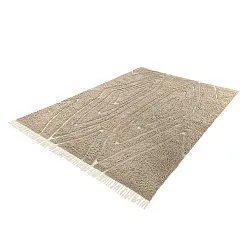 Dywany shaggy - Kindon Natural Cotton Shaggy (beżowy/biały)