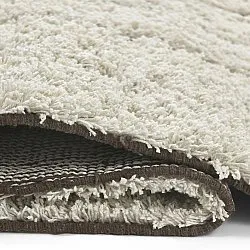 Dywany shaggy - Kindon Natural Cotton Shaggy (złamana biel/brąz)
