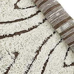 Dywany shaggy - Kindon Natural Cotton Shaggy (złamana biel/brąz)