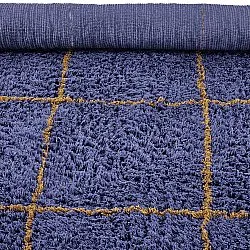 Dywany shaggy - Lana Natural Cotton Shaggy (niebieski/żółty)