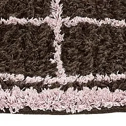 Okrągły dywan - Lana Natural Cotton Shaggy (brązowy)