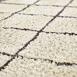 Dywany shaggy - Lana Natural Cotton Shaggy (kremowy/ciemnoszary)