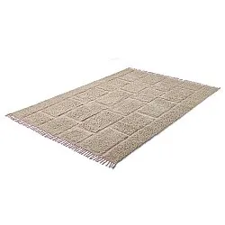 Dywany shaggy - Lindley Natural Cotton Shaggy (beżowy/różowy)