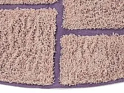 Okrągły dywan - Lindley Natural Cotton Shaggy (różowy/fioletowy)