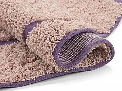Okrągły dywan - Lindley Natural Cotton Shaggy (różowy/fioletowy)