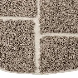 Okrągły dywan - Lindley Natural Cotton Shaggy (ciemnoszary/szary)