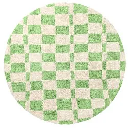 Okrągły dywan - Maranello Natural Cotton Shaggy (zielony)