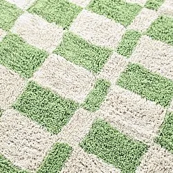 Okrągły dywan - Maranello Natural Cotton Shaggy (zielony)