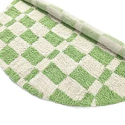 Okrągły dywan - Maranello Natural Cotton Shaggy (zielony)