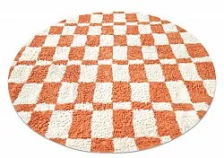 Okrągły dywan - Maranello Natural Cotton Shaggy (pomarańczowy)