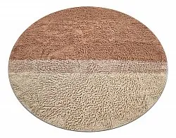 Okrągły dywan - Mareto Natural Cotton Shaggy (brązowy)