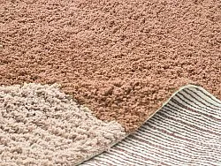 Okrągły dywan - Mareto Natural Cotton Shaggy (brązowy)