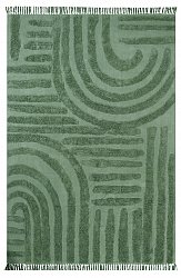 Dywany shaggy - Mavis Natural Cotton Shaggy (zielony)