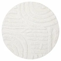 Okrągły dywan - Mavis Natural Cotton Shaggy (offwhite)