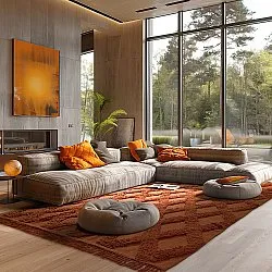 Dywany shaggy - Pamplona Natural Cotton Shaggy (terracotta)