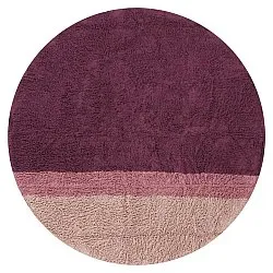 Okrągły dywan - Pione Natural Cotton Shaggy (różowy)