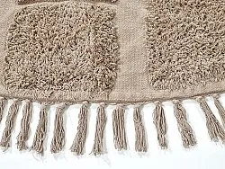 Okrągły dywan - Salem Natural Cotton Shaggy (kolor ciemnoszary)