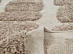 Okrągły dywan - Salem Natural Cotton Shaggy (kolor ciemnoszary)