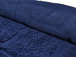 Okrągły dywan - Salem Natural Cotton Shaggy (ciemny niebieski)