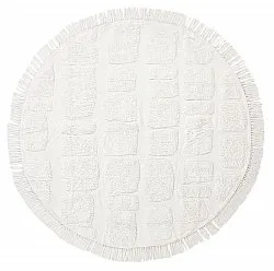 Okrągły dywan - Salem Natural Cotton Shaggy (offwhite)