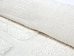 Okrągły dywan - Salem Natural Cotton Shaggy (offwhite)