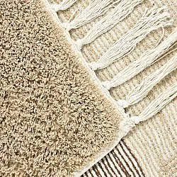 Dywany shaggy - Siberia Natural Cotton Shaggy (beż/brąz)