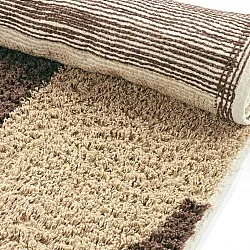Dywany shaggy - Siberia Natural Cotton Shaggy (beż/brąz)