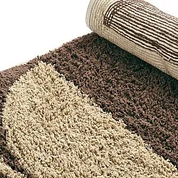 Dywany shaggy - Siberia Natural Cotton Shaggy (beż/brąz)