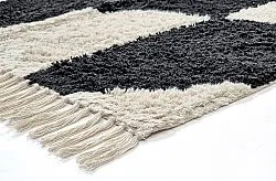 Dywany shaggy - Siberia Natural Cotton Shaggy (offwhite/czarny)
