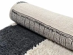 Dywany shaggy - Siberia Natural Cotton Shaggy (offwhite/czarny)
