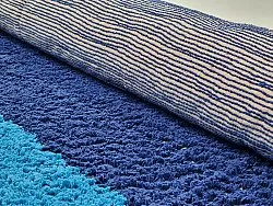Dywany shaggy - Taro Natural Cotton Shaggy (niebieski)