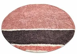 Okrągły dywan - Vinci Natural Cotton Shaggy (różowy)