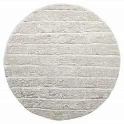 Okrągły dywan - Willow Natural Cotton Shaggy (greige)