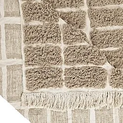 Dywany shaggy - Zola Natural Cotton Shaggy (beżowy)