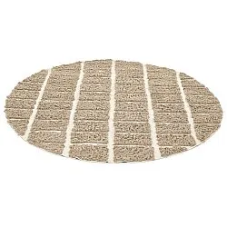 Okrągły dywan - Zola Natural Cotton Shaggy (beżowy)