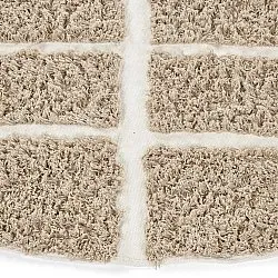 Okrągły dywan - Zola Natural Cotton Shaggy (beżowy)